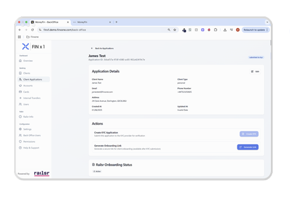 Regulatory Compliance & Reporting — FINx1 platform